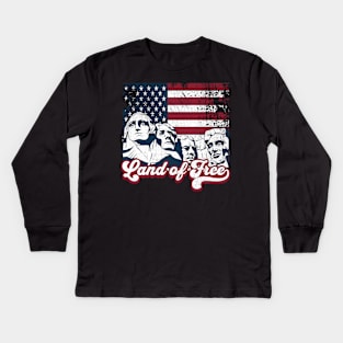 Land of Free Kids Long Sleeve T-Shirt